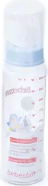 Bebecom Glass Bottle, 250ml, Blue (A373) Bebecom Glass Bottle, 250ml, Blue (A373) - baby feeding bottle