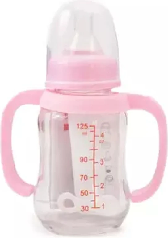 Bebecom Glass Bottle 12ml- Pink (A406) Bebecom Glass Bottle 12ml- Pink (A406) - baby feeding bottle