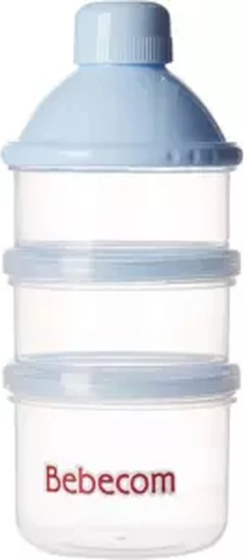 Blue Colored Bebecom Three Layerd Milk Powder Plastic Bottle Blue Colored Bebecom Three Layerd Milk Powder Plastic Bottle - baby milk powder