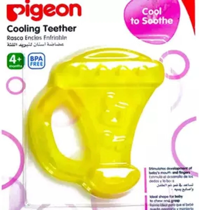 Pigeon Cooling Teether, 4+ BPA Free- Yellow Pigeon Cooling Teether, 4+ BPA Free- Yellow - baby teether