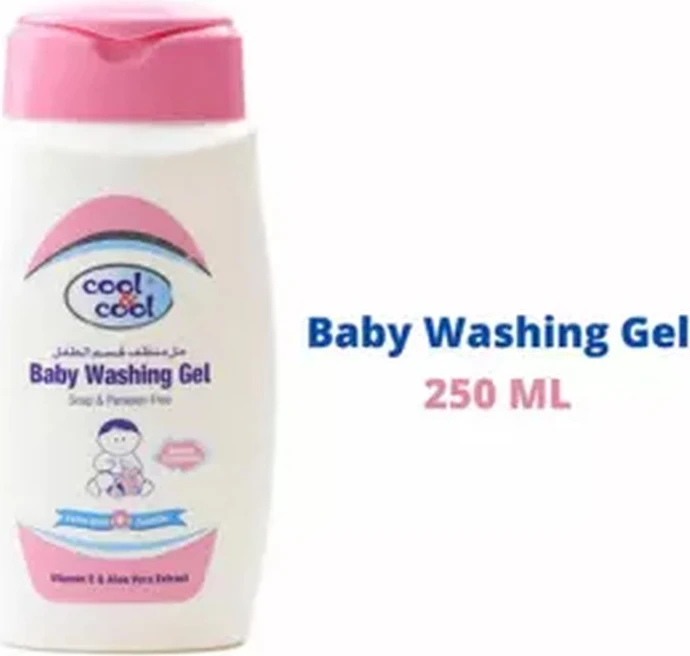 Cool & Cool Baby Washing Gel with Aloe Vera and Vitamin-E Extract 250ml Cool & Cool Baby Washing Gel with Aloe Vera and Vitamin-E Extract 250ml - baby gel