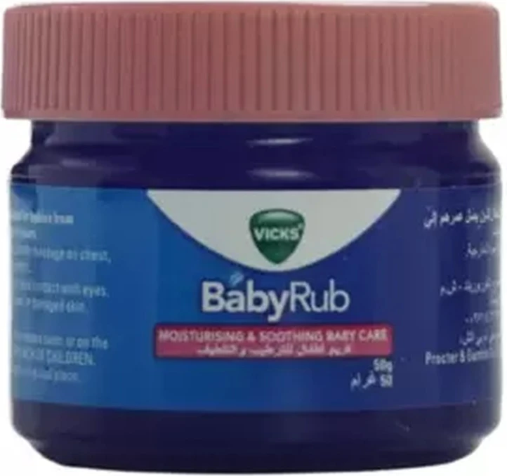 Vicks Baby Rub, Moisturising & Soothing Baby Care- 50gms Vicks Baby Rub, Moisturising & Soothing Baby Care- 50gms - baby rub