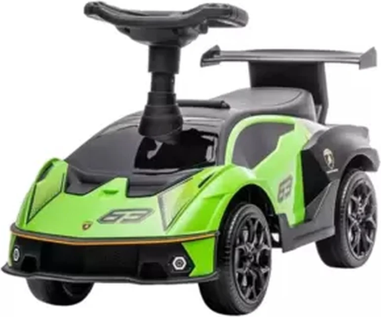 Kids Ride On Mini Lamborghini Push Car with Music, Light And High Backrest- Green And Black Kids Ride On Mini Lamborghini Push Car with Music, Light And High Backrest- Green And Black - kids ride on car