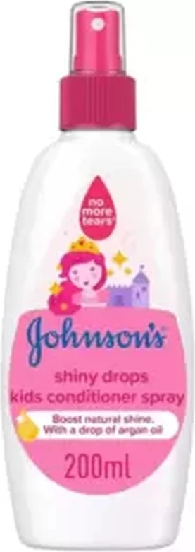Johnsons Shiny Drops Kids Conditioner Spray With Argan Oil, Boosts Natural Shine- 200ml Johnsons Shiny Drops Kids Conditioner Spray With Argan Oil, Boosts Natural Shine- 200ml - baby conditioner