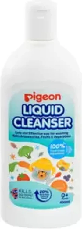 Pigeon Safe And Effective Liquid Cleanser For Washing Baby Accessories, Fruits And Vegetables- 450ml Pigeon Safe And Effective Liquid Cleanser For Washing Baby Accessories, Fruits And Vegetables- 450ml - baby product