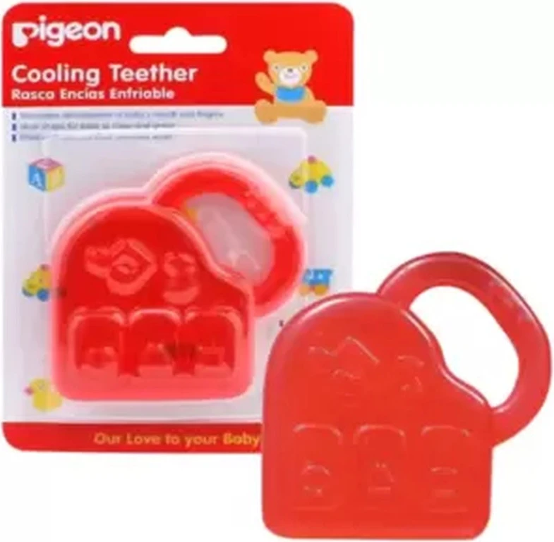 Pigeon Piano Shaped Soft And Gentle Cooling Teether With Sterilized Water Filled For Babies- Red Pigeon Piano Shaped Soft And Gentle Cooling Teether With Sterilized Water Filled For Babies- Red - baby teether