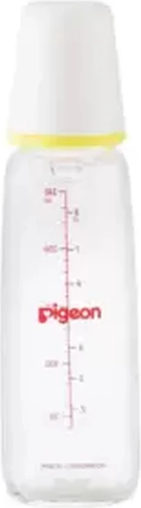 Pigeon K-8 Glass Nursing Bottle Anti Colic System With Peristaltic Teat And Slim Neck- 240ml Pigeon K-8 Glass Nursing Bottle Anti Colic System With Peristaltic Teat And Slim Neck- 240ml - baby bottle teat