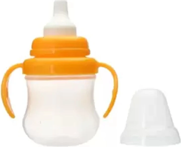 Pigeon Mag Mag Spout Cup With Easy Drinking Angled Handles Yellow For 5+ Months Babies- 200ml Pigeon Mag Mag Spout Cup With Easy Drinking Angled Handles Yellow For 5+ Months Babies- 200ml - baby drinking cup