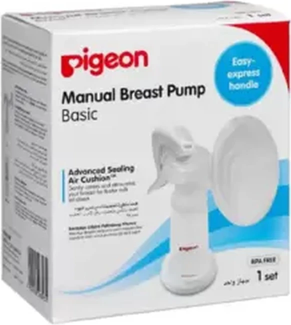 Pigeon BPA Free Manual Breast Pump Basic Easy Express Handle With Advanced Sealing Air Cushion- 1pc Pigeon BPA Free Manual Breast Pump Basic Easy Express Handle With Advanced Sealing Air Cushion- 1pc - breast pump