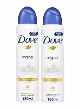 Dove Antiperspirant Deodorant Original, 150ml (Twin Pack) Al Ain Abu Dhabi UAE