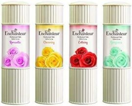 Enchanteur Talc Fragrance Powder Romantic, Charming, Enticing, Gorgeous 125g - Pack of 4 Al Ain Abu Dhabi UAE