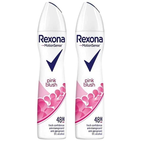 Rexona Motionsense Pink Blush, 48-Hour Anti-Perspirant and Anti Transpirant Fresh Confidence Deodorant Spray Pack of 2 Al Ain Abu Dhabi UAE