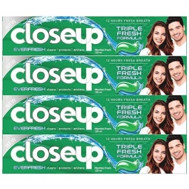 Close Up Triple Fresh Formula Toothpaste - Menthol Fresh, Pack of 4, 120ml each Al Ain Abu Dhabi UAE MHM Stores