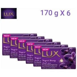 LUX Bar Soap Magical Orchid for fragrant glowing skin, Magical Orchid, with Black Orchid & Juniper Fragrance, 170g, Purple Al Ain Abu Dhabi UAE