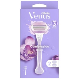 Gillette Venus Comfortglide Breeze Razor - 1 Handle with 2 Blades Al Ain Abu Dhabi UAE MHM Stores