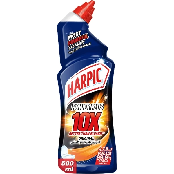 হারপিক পাওয়ার প্লাস অরিজিনাল টয়লেট ক্লিনার 750ml - 99.9% জীবাণু মেরে ফেলে