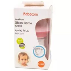bebecom glass feeding bottle 120ml